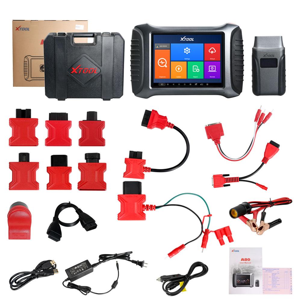 XTOOL A80 Vollsystem-Fahrzeugdiagnosetool unterstützt Programmierung/Kilometerstandsanpassung