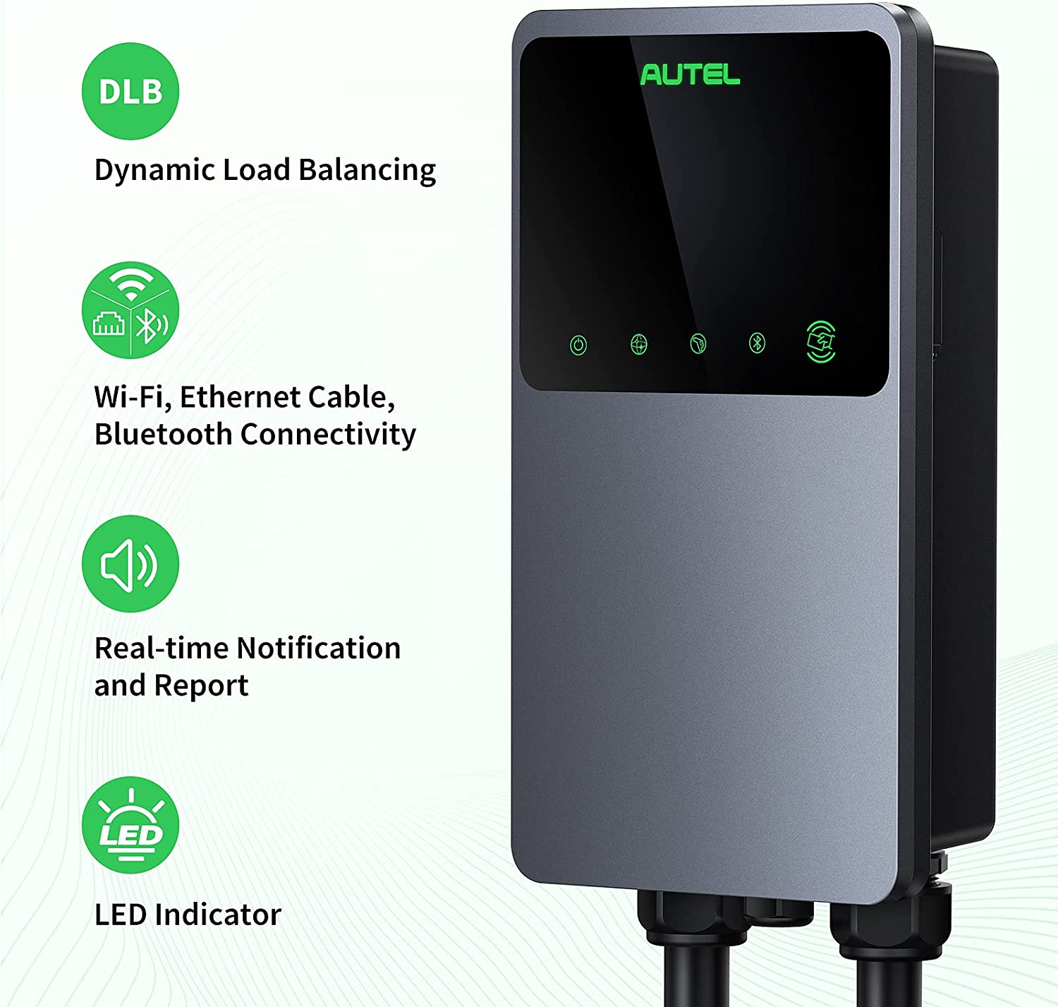 [US Ship] Autel MaxiCharger AC Wallbox Home 40A - NEMA 14-50- EV Charger with Separate Holster