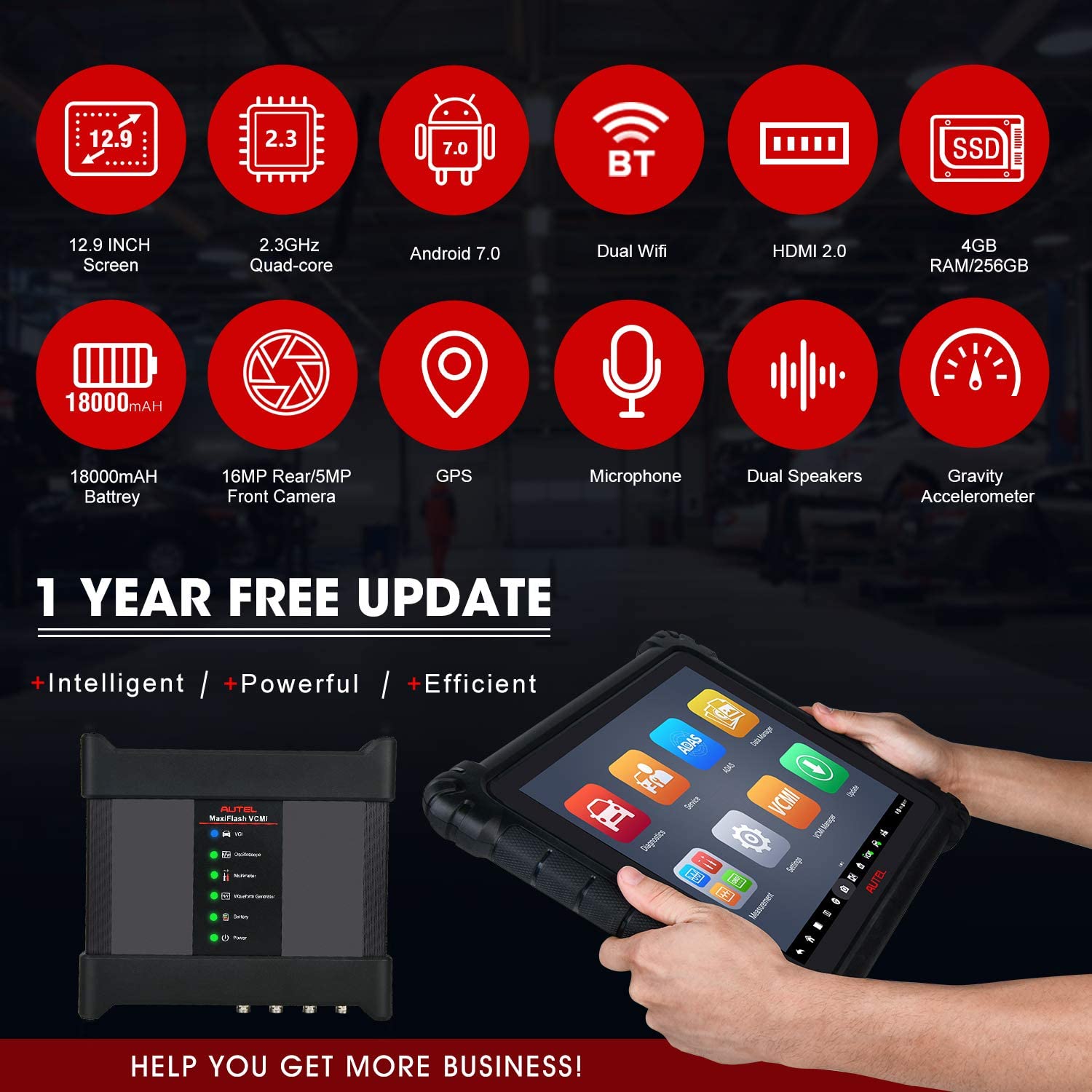 Autel Maxisys Ultra Lite Automotive Full System Diagnostic Tool Car Sc ...