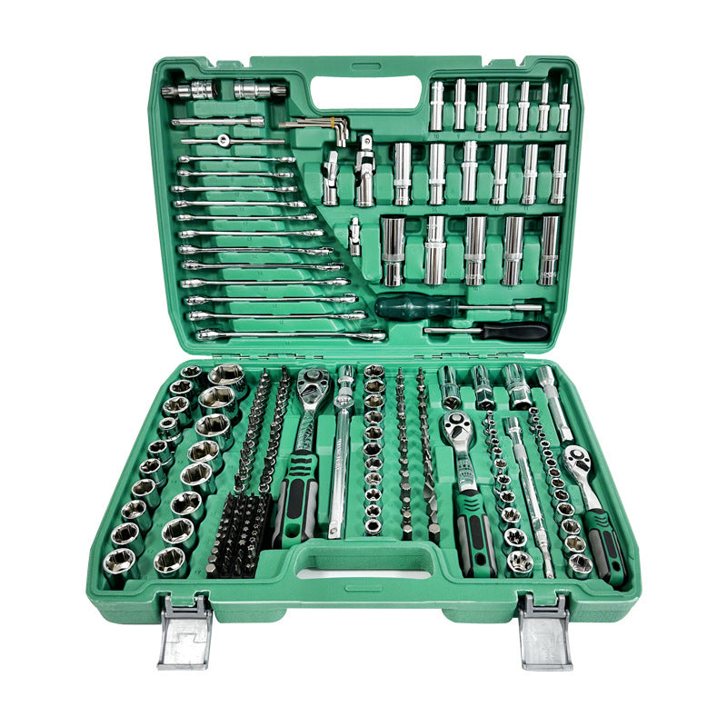 Mechanic Tool Kit 216pcs Socket Wrench Auto Protection Tool 72 Teeth Quick Wrench Combination Kit