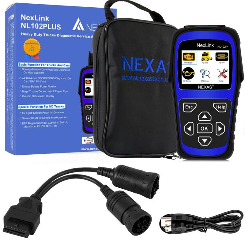 Nexas NL102P Diesel Heavy Duty Truck and Car Diagnosis Tool 2 in 1 with DPF/ Oil Reset