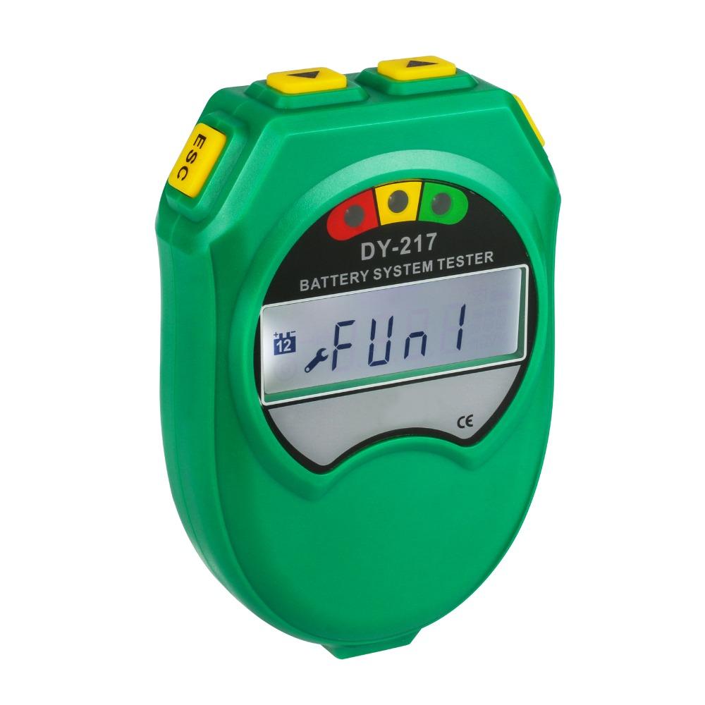 DUOYI DY217 9-18V Automotive Storage Battery Tester Lead-Acid Battery Healthy Analyzer CCA 100-1700 LCD Display Diagnostic Tool