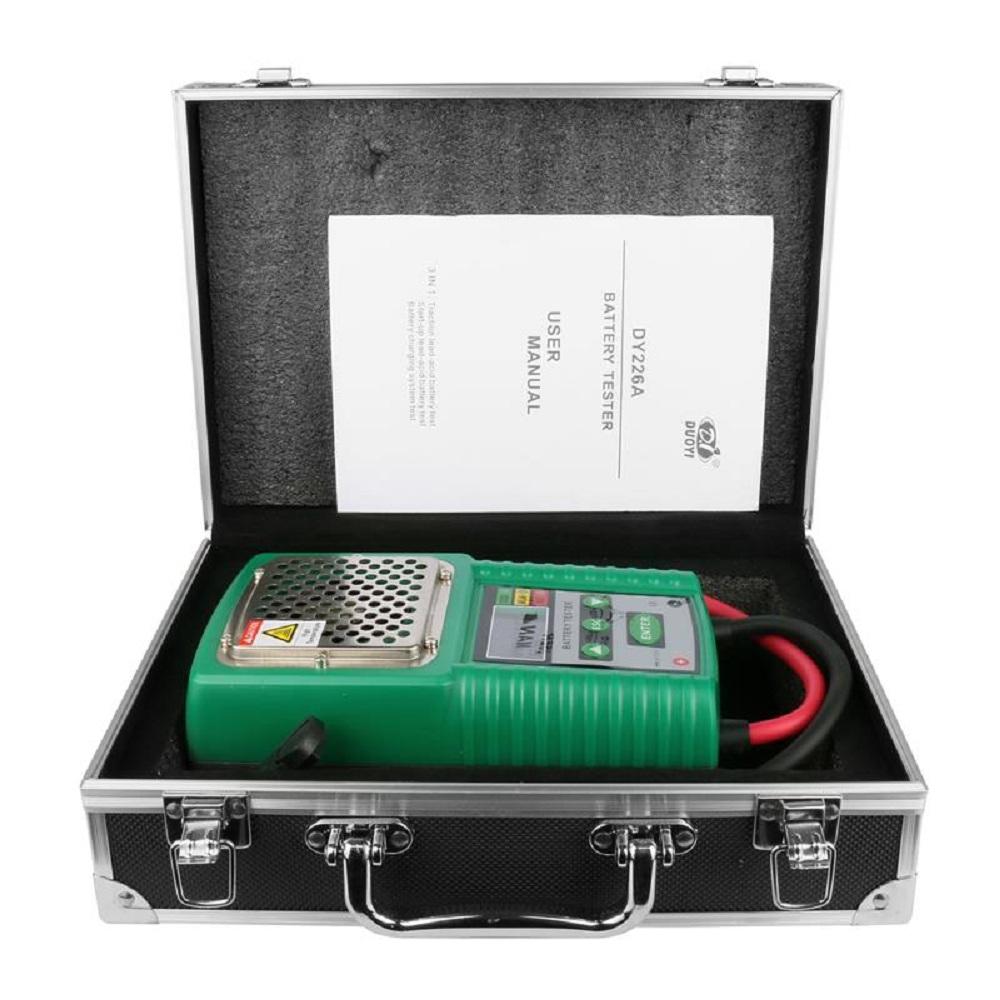 DUOYI DY226A 6V/12V DC 3 In 1 Automotive Battery Tester Traction Auto Power Load Starting Charge CCA Battery Measurement Test Tool