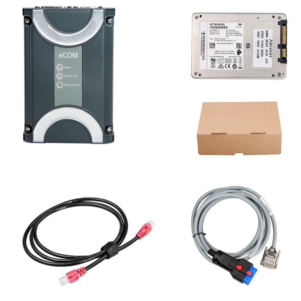ECOM Doip Diagnosis and Programming Kit with 256G SSD Software for Latest Mercedes Benz Till 2021