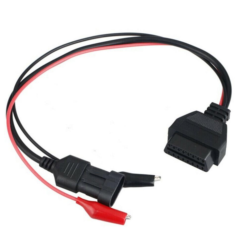 Fiat 3Pin Male Plug to DC Power Female Plug obd2 16pin connector