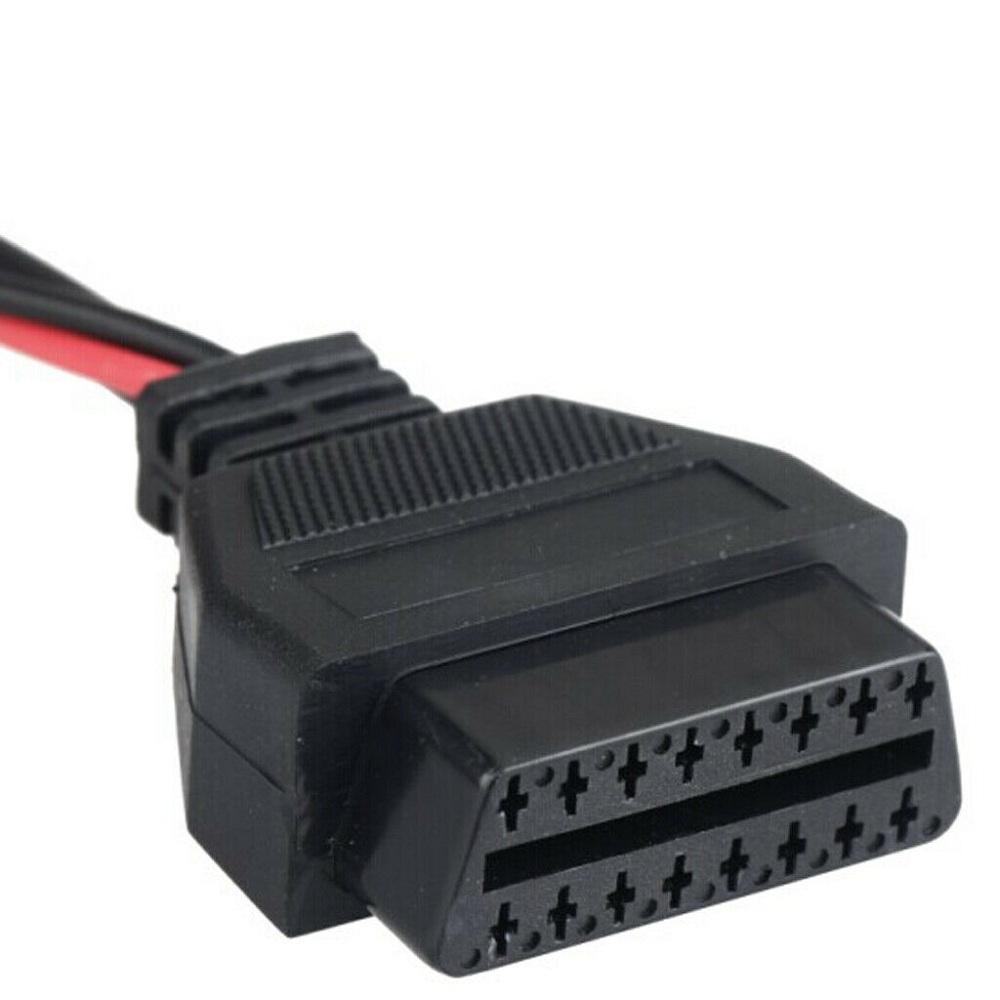 Fiat 3Pin Male Plug to DC Power Female Plug obd2 16pin connector