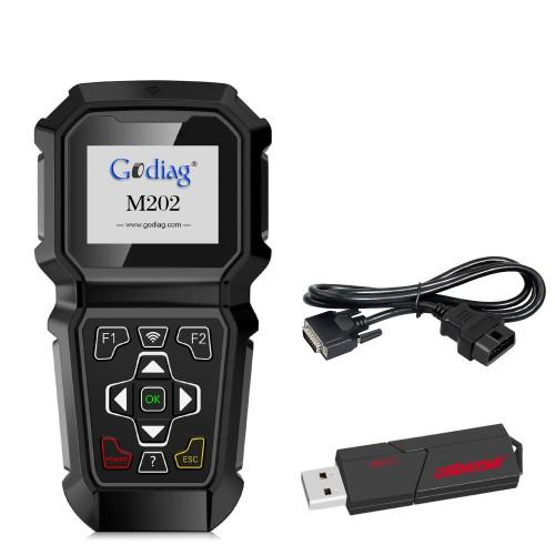 GODIAG M202 Hand-held OBDII Odometer Adjustment Professional Tool for GM/Chevrolet/Buick