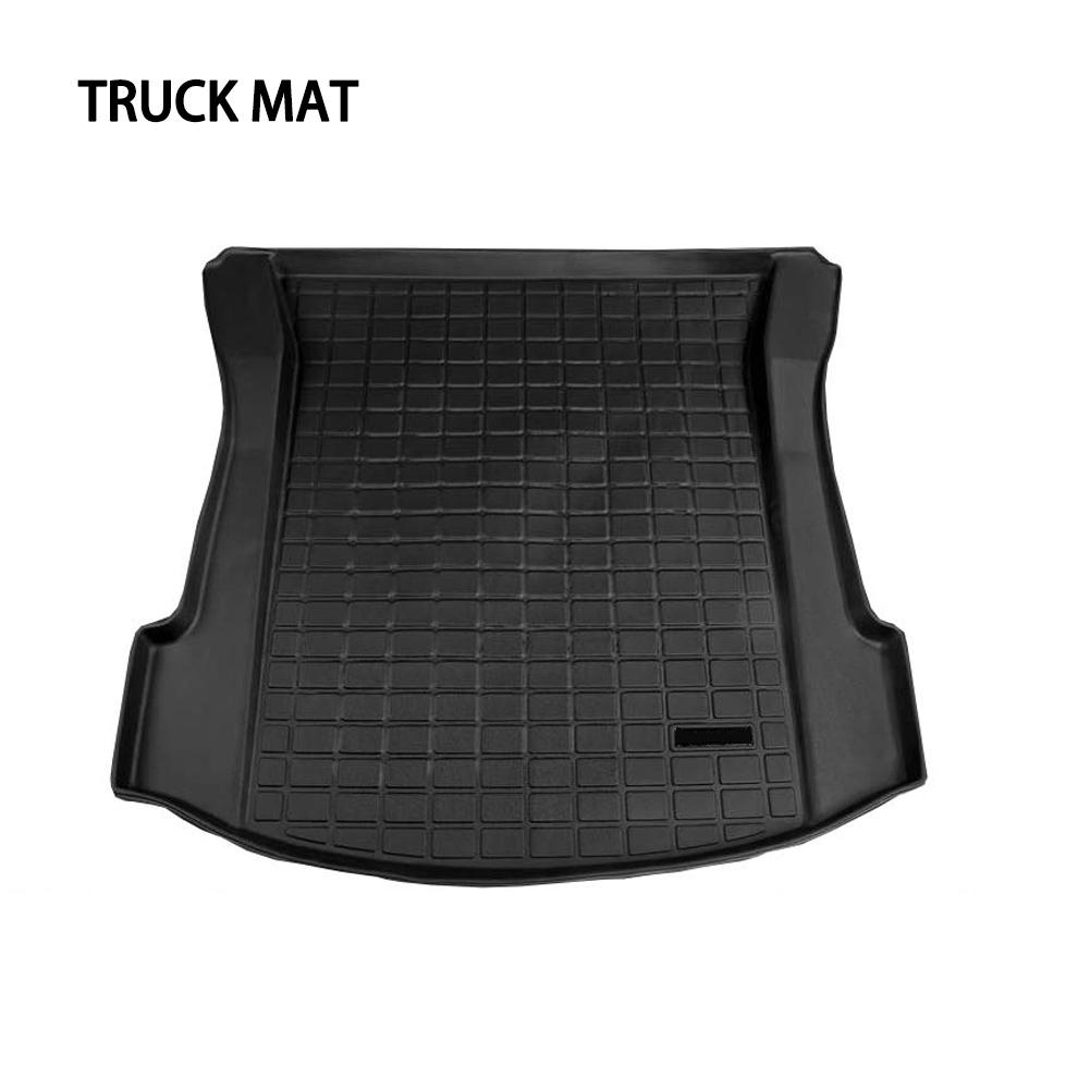 Trunk Mat Customized For 2017-2020 Tesla Model 3 Cargo Liner Rear Cargo Tray Trunk Floor Mat Black ABS Waterproof