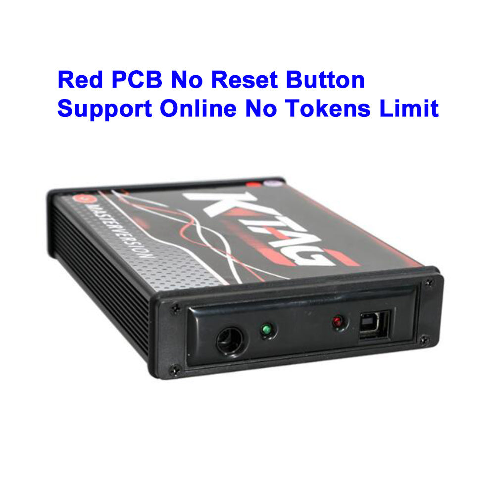 KTAG 7.020 Red PCB New 4LED EU Online Version SW V2.70 No Token Limited Support Full Protocols