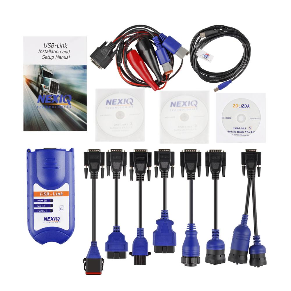 NEXIQ USB Link 125032 Diesel Truck Diagnostic Interface With CD Software Better Than DPA5