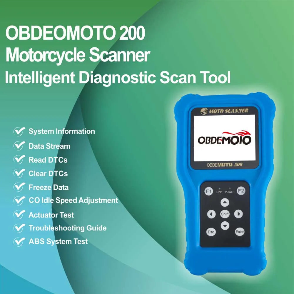 OBDEMOTO200 Diagnostic Scanner EFI Motorcycle For 7 Brands Motorcycle Fault Code Reader