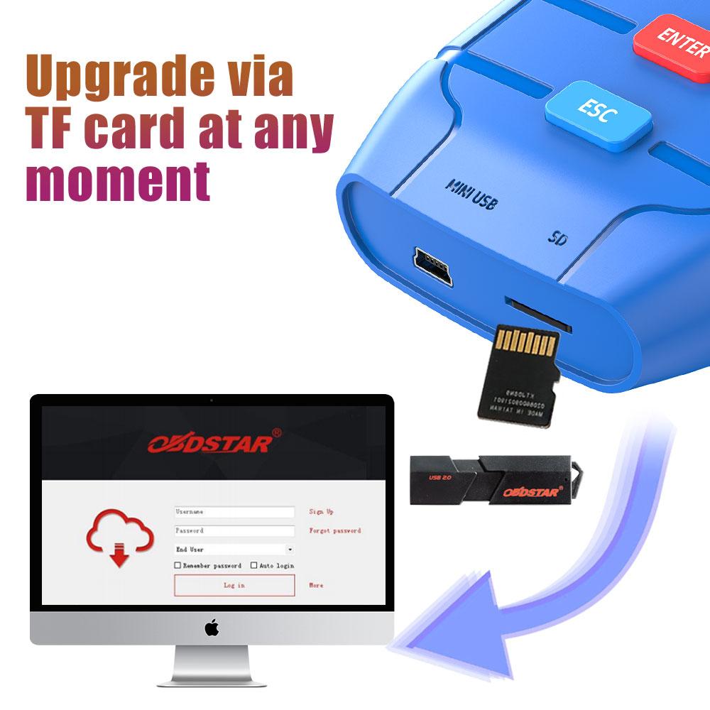 OBDSTAR X-100 PRO Auto Key Programmer (C+D) Type for IMMO+Odometer+OBD Software and and Free EEPROM 2-in-1 Adapter
