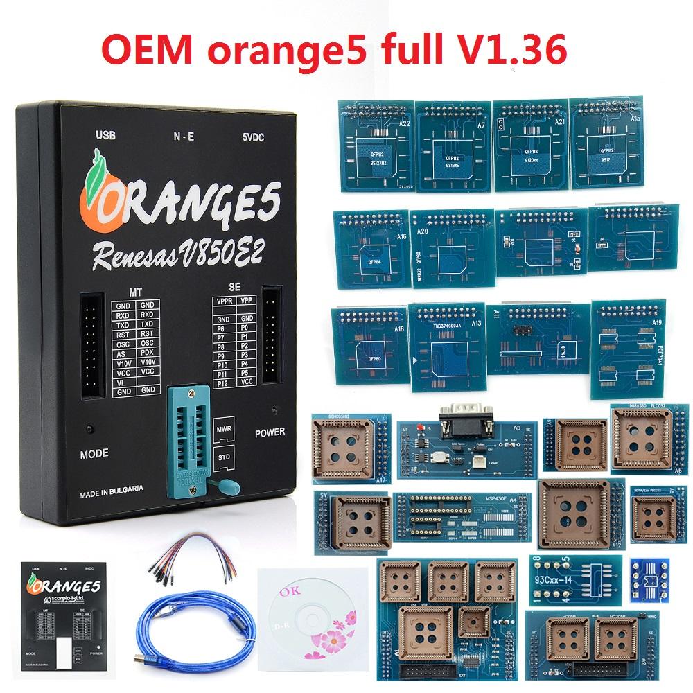 OEM Orange5 Full V1.36 Programmer Professional Programming Device With Full Adapter