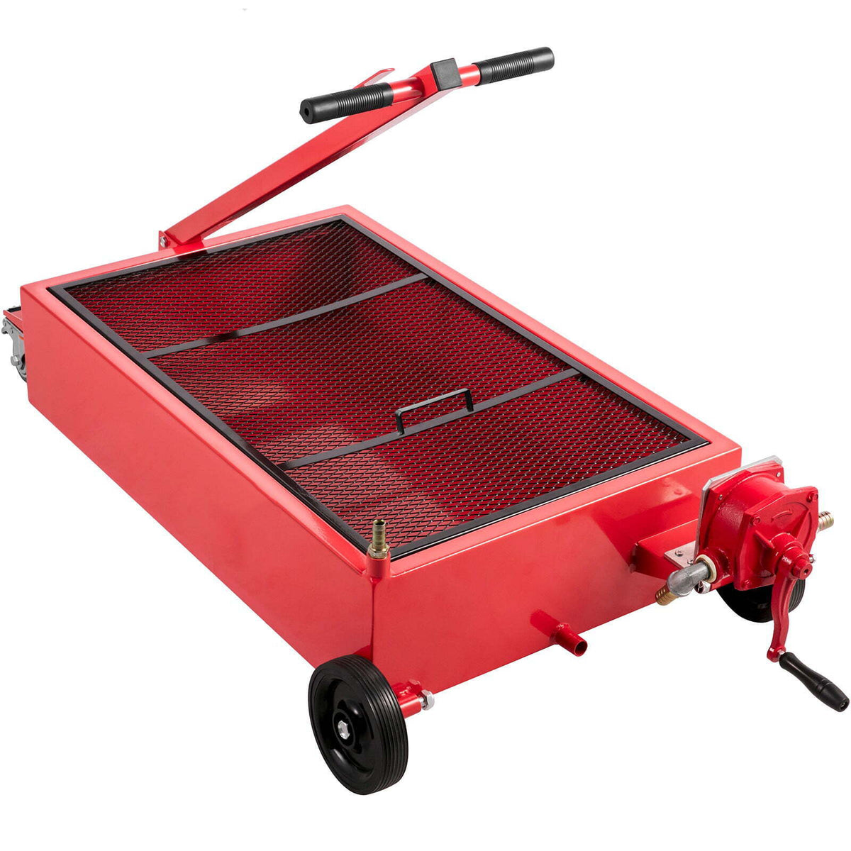 Oil Drain Pan 20 Gal with Pump Hose Swivel Casters Wheels for Car ...