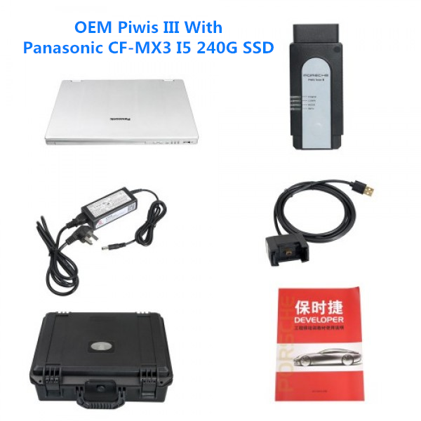 Piwis III for Porsche with V40.000 Piwis Software SSD Installed on Panasonic CF-MX3 Laptop Full Set Ready To Use
