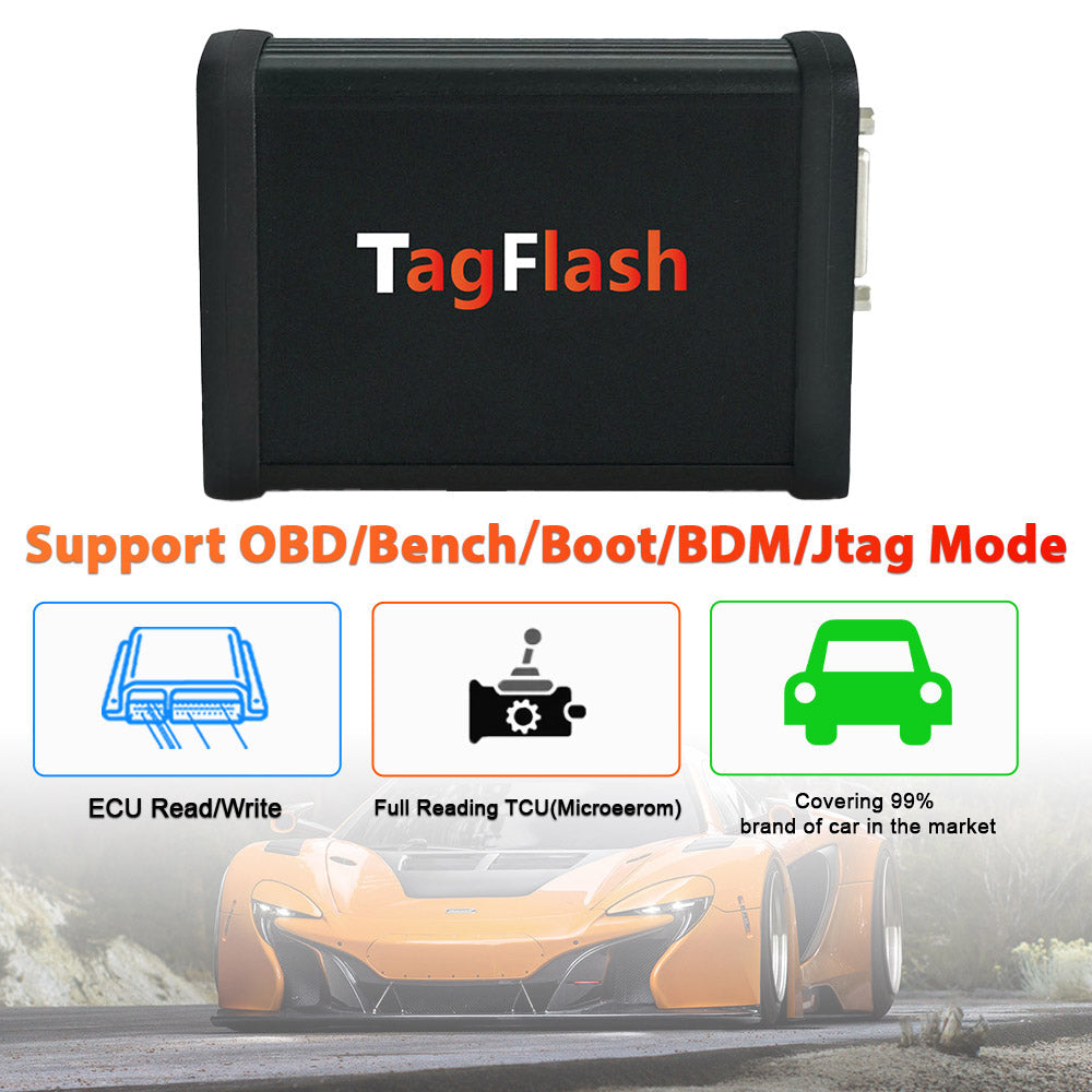 TagFlash ECU Programmer BENCH / OBD / BOOT / BDM / JTAG mode Full reading TCU (MICROEEROM)