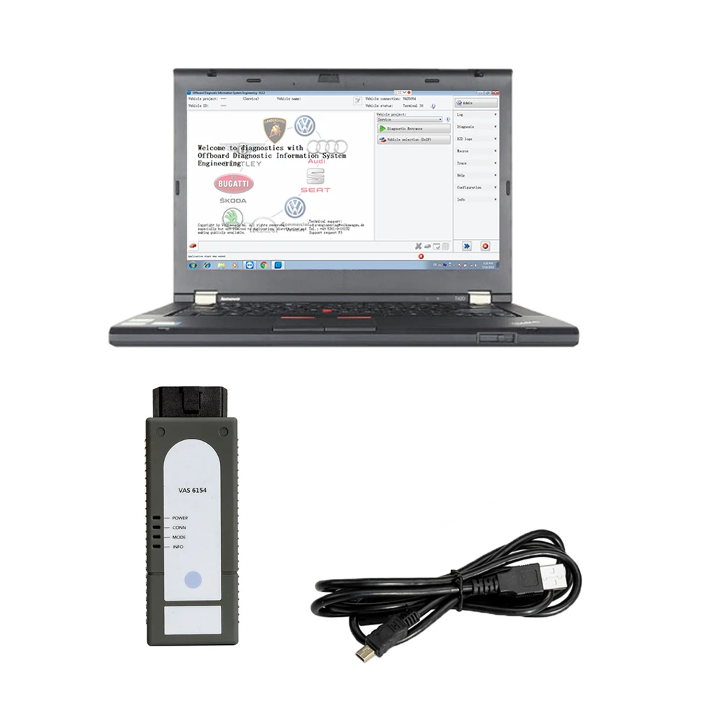 VAS 5054 with V*CDS HEX V2 Cable with ODIS Software V7.21 SSD