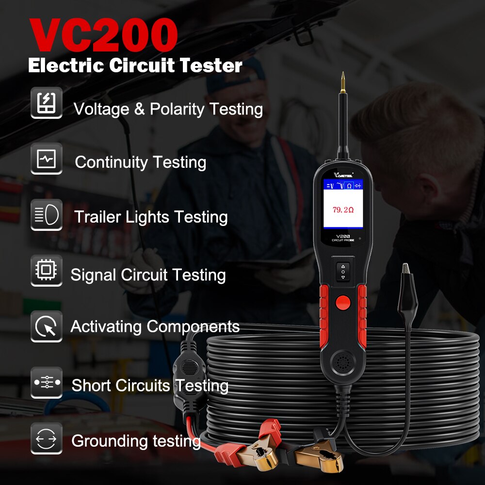 VDIAGTOOL V200 Power Probe Electric Circuit Tester – HONGKONG IXUANER ...