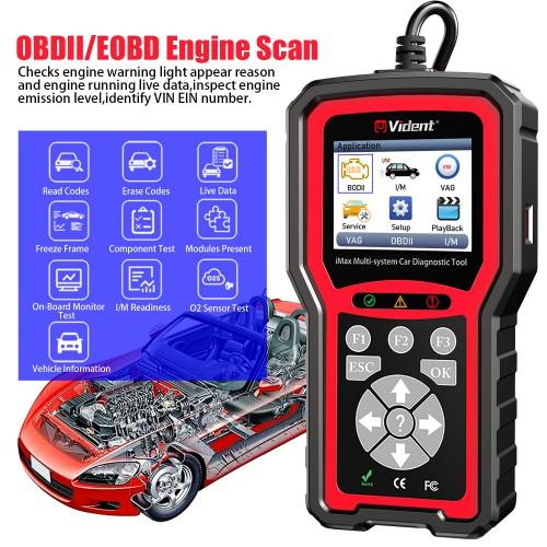 VIDENT iMax4301 VAWS VAG OBD Diagnostic Service Tool with 9 Special Functions