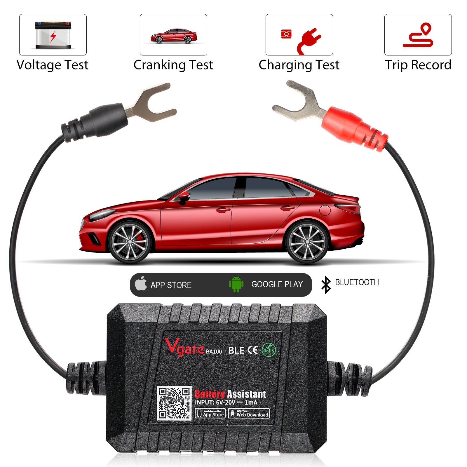 Vgate Battery Assistant Blue Tooth 4.0