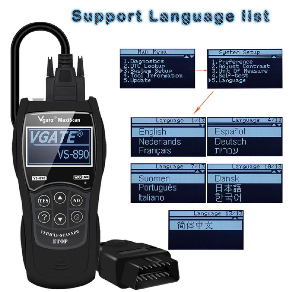 Vgate Maxiscan VS890 Scan Tool – HONGKONG IXUANER TECH CO., LIMITED