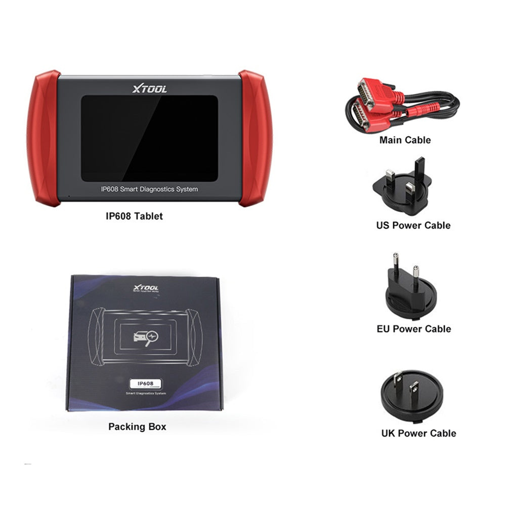 XTOOL Inplus IP608 OBD2 Scanner Diagnostic Tool with CAN FD, 30+ Services, All System Scan Tool, ABS Bleeding