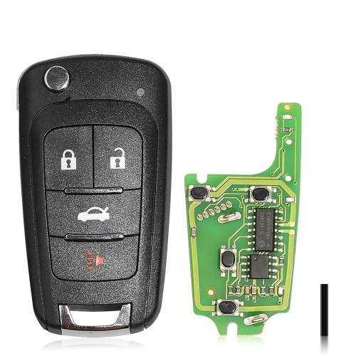 Xhorse XKBU01EN Universal Remote Key Fob 4 Buttons Buick Style for VVDI Key Tool English Version 5pcs/lot