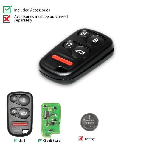 Xhorse XKHO03EN Universal Remote Key for VVDI Key Tool With Remote Start & Trunk Button 5pcs/lot