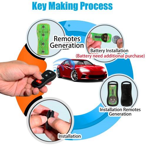 Xhorse XKNI00EN Wire Remote Key Nissan Style Separate 4 Buttons English Version 5pcs/lot