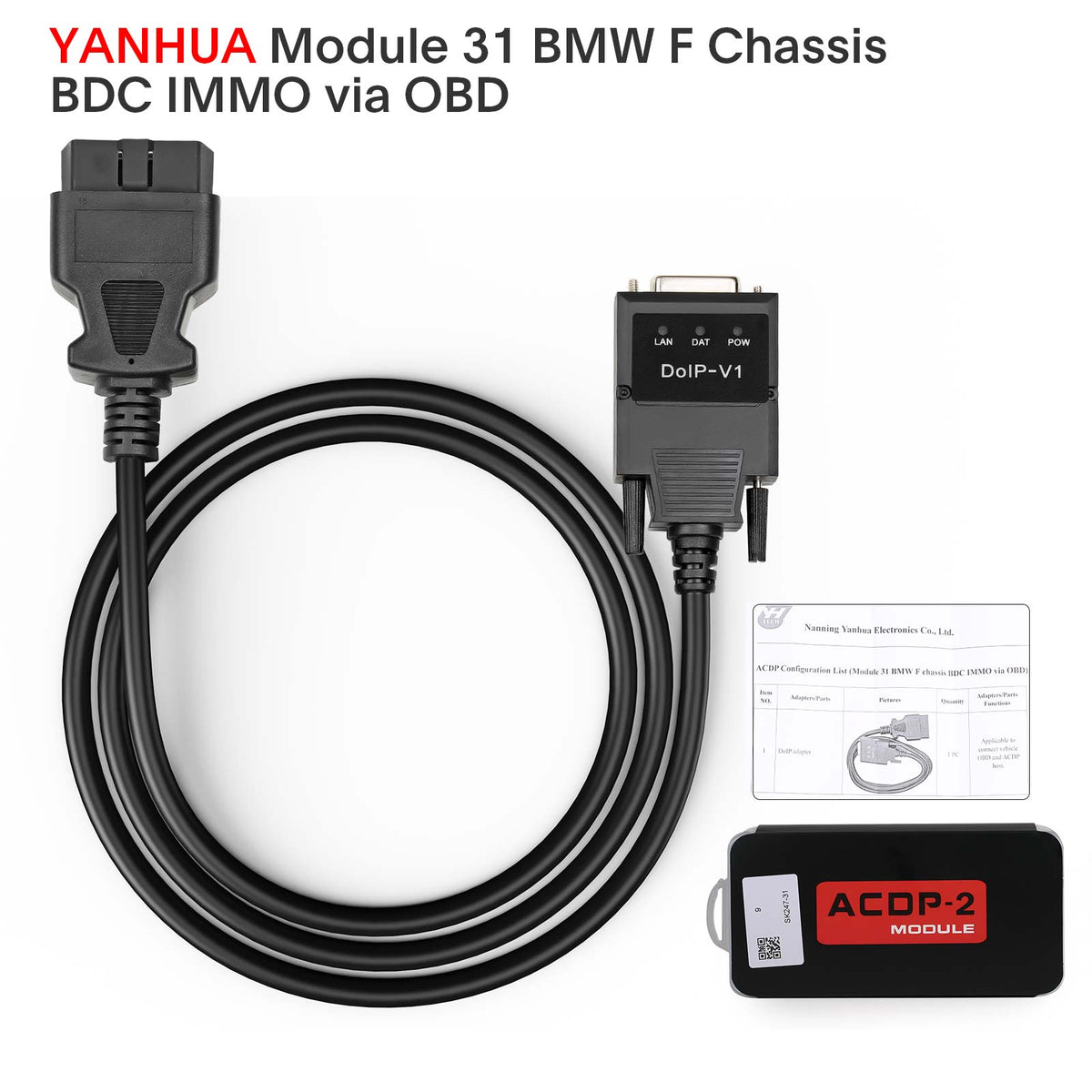 Yanhua Mini ACDP ACDP2 Module 31 for BM-W F series BDC IMMO and Mileag ...