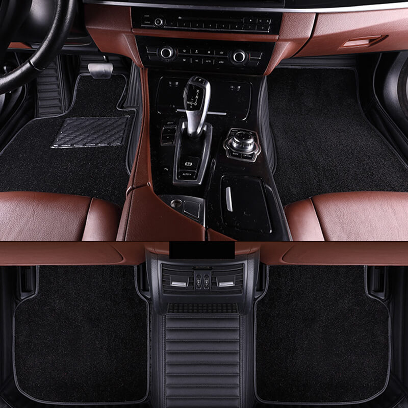 Custom Foot Leather Car Floor Mats for Most Cars