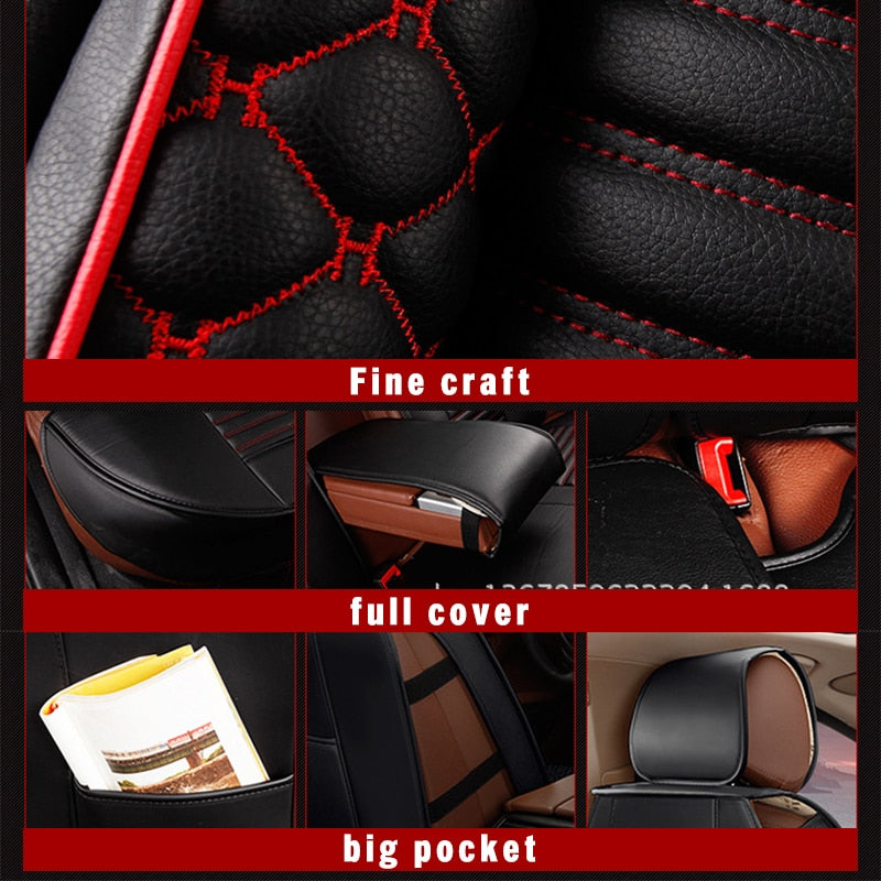 Custom Front Car Seat Cover Set Auto Chair Protector Interior Accessories